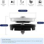 CLEESINK Kitchen Sink Strainer and Stopper Combo - Image 5