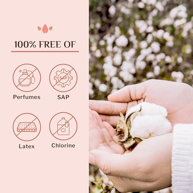 Organyc Hospital Postpartum Pads, 100% Certified Organic Cotton Inside and Out - Image 6