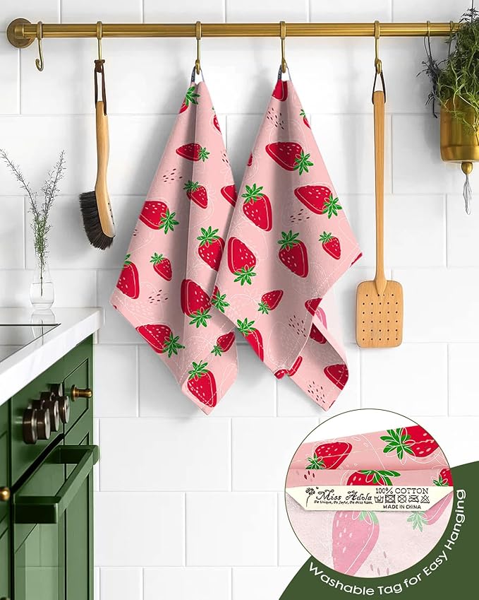 Flour Sack Kitchen Towels Set of 2-18x26 Cotton Dish Towels - Image 3