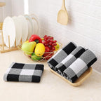 Homaxy 100% Cotton Waffle Weave Check Plaid Kitchen Towels, 13 x 28 Inches - Image 7