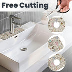 Coffee Time Vintage Espresso Machine Cupcakes Beans Kitchen Sink Splash Guard - Image 3