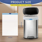 21 Gallon Trash Bags Drawstring 120 Count, 1.7 Mil White Garbage Bags Unscented - Image 4