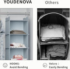 YOUDENOVA Hanging Closet Organizer, 4-Shelf Closet Hanging Shelves - Image 5