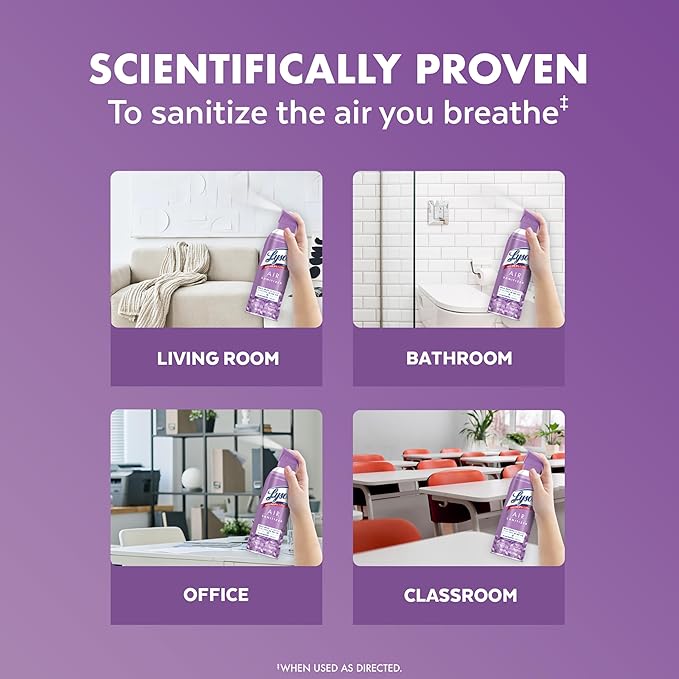 Lysol Air Sanitizer Spray with Bacterial Odor Eliminator - Image 4