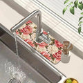 Beautiful Peony Sink Splash Guard Bright Peonies Faucet Absorbing Mat Fast by Unknown