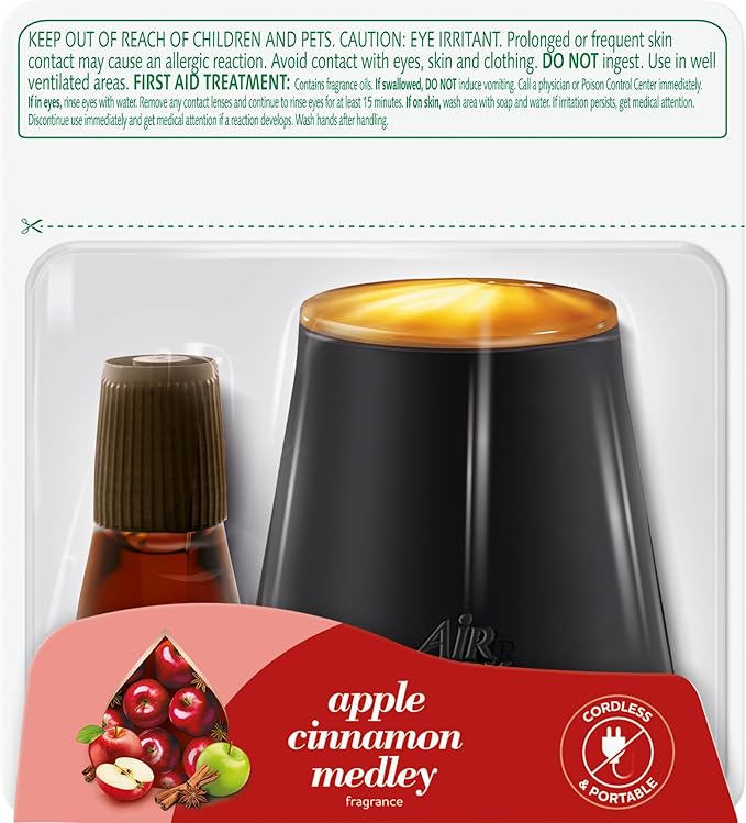 Air Wick Essential Mist Starter Kit, Apple Cinnamon, Fall scent, Fall spray - Image 2