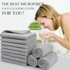 SUNLAND Microfiber Face Cloth Reusable Makeup Remover Facial Cleansing Towel - Image 4