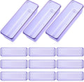 Maitys 12 Pcs Clear Drawer Organizer 9 x 3 x 2 Inches Plastic Rectangle Trays by Maitys
