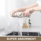 Homaxy Premium Cotton Kitchen Towels 16"x 28", Large Natural Ring Spun 390 GSM - Image 3