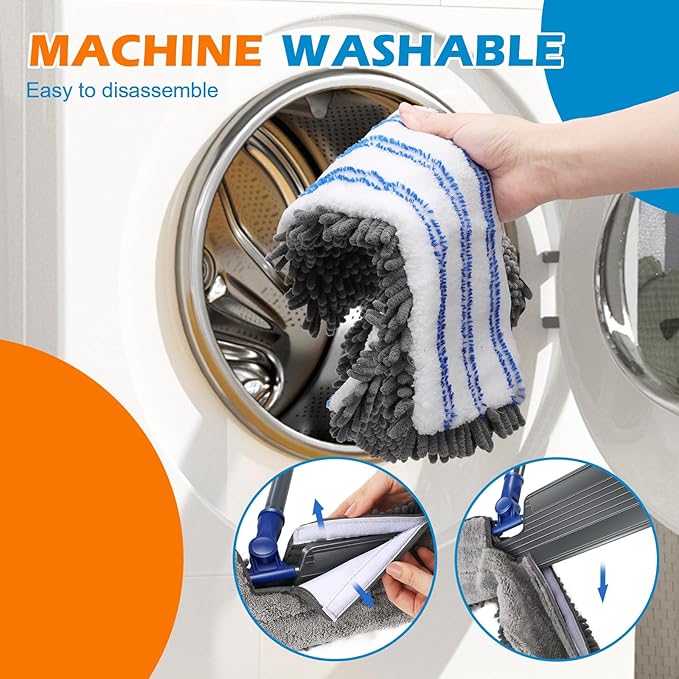 Mops for Floor Cleaning, Masthome Flat Dust Mop - Image 6