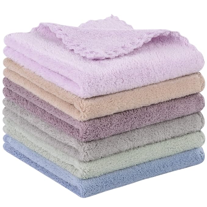 SUNLAND Microfiber Face Cloth Reusable Makeup Remover Facial Cleansing Towel by SUNLAND