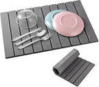 Stone Drying Mat for Kitchen Counter Large, Foldable Quick Dry Diatomaceous by cuomaop
