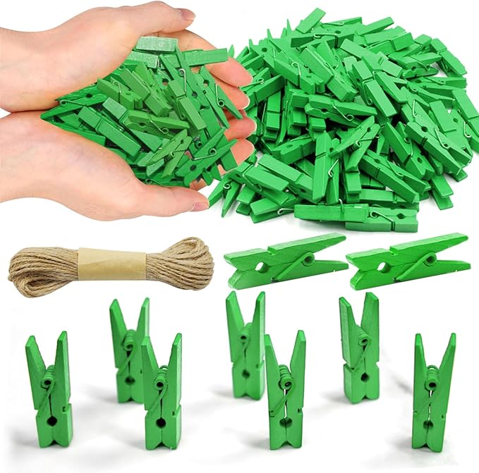 Clothes pins Green by SETNDTS