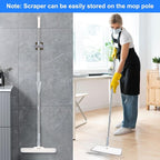 Microfiber Mop for Cleaning Floors, 55 Inch Extendable Flat Mop - Image 7