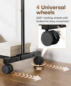 Homde Rolling Clothes Rack - Image 4