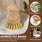 6-Piece Bamboo Dish Brush Set - Image 4
