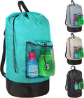Turquoise Laundry Backpack by TrailmakerBuiltforLife%E2%80%99sAdventuresBigandSmall
