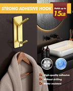 Auxmir 5 Pack Self Adhesive Hooks - Image 2