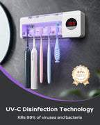 HouseGem Toothbrush Holder, Timer Function, 2000mAh Rechargeable Cordless - Image 2