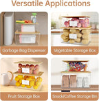 2 Pack Trash Bag Holder Under Sink Stackable, Plastic Garbage Dispenser - Image 6