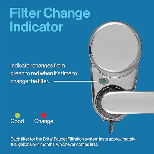 Brita Replacement Water Filter for Faucet Mount, Removes 99% of Lead, Sink - Image 5