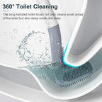 Golf Toilets Brushes, Toilet Cleaning Brush, Flexible Bendable Silicone Long - Image 4