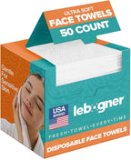 Face Towels - Ultra Soft and Thick Disposable Face Towelettes by lebogner