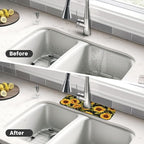 Kitchen Faucet Mat 15 x 5.5 Inch Sunflowers Faucet Draining Mat Farmhouse - Image 6