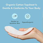 Rael Panty Liners for Women, Organic Cotton Cover - Image 4