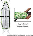 Green Leaves Ironing Board Cover and Pad, Thick Scorch Resistant Padding Heavy - Image 4