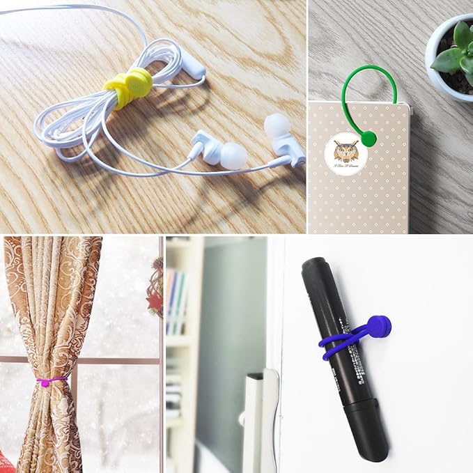 SMART&COOL Reusable Silicone Magnetic Cable Ties - Image 4
