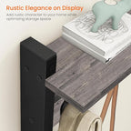 Homode Wall Hooks with Shelf, Coat Rack Wall Mount, Entryway Shelf with Hooks - Image 3