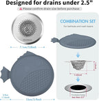 TRAPMATE Shower Drain Hair Catcher, 2.8" Fast Drainage Bathtub Stopper Drain - Image 3