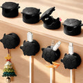 8 Pack Rotatable Cable Clips, Cord Organizer Spring Clip Cord Holder by Lancord