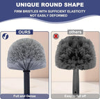 2 Pack Grey Twist-On Cobweb Duster Head Brush - Image 3