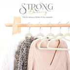 HOUSE DAY Premium Velvet Clothes Hangers Non-Slip Flocked Felt Hangers Heavy - Image 6