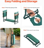 VEVOR Garden Kneeler and Seat Heavy Duty, Portable Garden Stool with 6'' EVA Kneeling Pad and 2 Tool Bags, Folding Garden Bench to Relieve Knee & Back Pain, Great Gifts for Seniors, Family Gardeners - Image 7