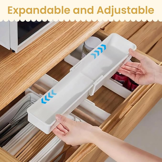 Drawer Organizers Set, Expandable Drawer Organizer Trays, Drawer Organizer Bins - Image 4