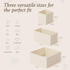 Criusia Drawer Organizer 18-Piece Set, Dresser Organizer - Image 2