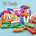 HAHIYO Colorful Wooden Clothes Pins Clothespins Small Do NOT Fall Apart 1.38 - Image 6