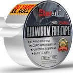 Aluminum Foil Duct Tape Heavy Duty, High Temperature Sealing and Patching by Eterart