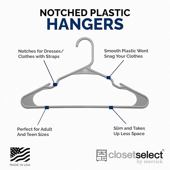 Plastic Hangers 50 Pack - Image 4
