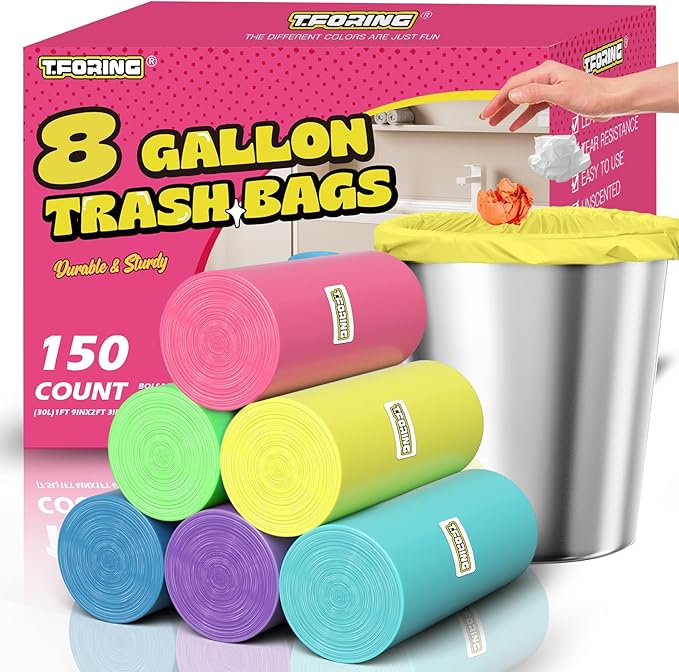 8 Gallon Trash Bags Colored by TFORING%C2%AE