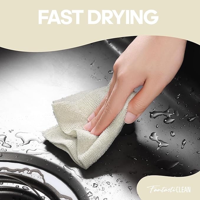 Fantasticlean Microfiber Cleaning Cloth Roll 4 Rolls 240 Pack, Tear Away - Image 3