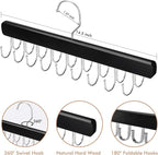 2 Pack Bra Hanger for Closet Organizer, Premium Wooden Tank Top Hangers - Image 2