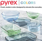 Pyrex Colors Tinted Small/Medium/Large Food Storage Container Set, Snug Fit - Image 5