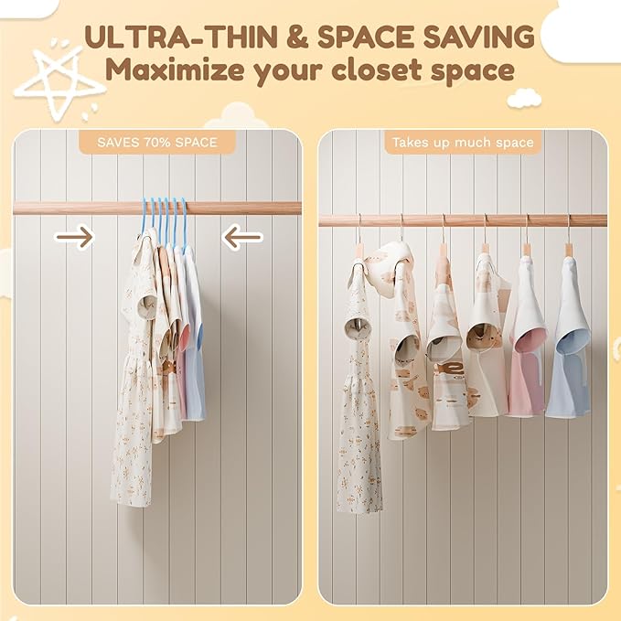 Kids Plastic Hangers, Baby Clothes Hangers - Image 5