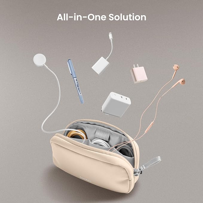 tomtoc Electronics Organizer Travel Case, Water Resistant Travel Bag Cable - Image 8