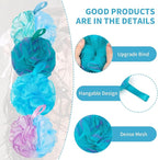 Bath Loofah Shower Sponge Body Back Scrubber Soft Mesh Shower Puffs Exfoliating - Image 5