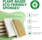 Biodegradable Natural Kitchen Sponges Pack of 6 - Image 2